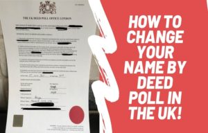 Applying for deed Poll